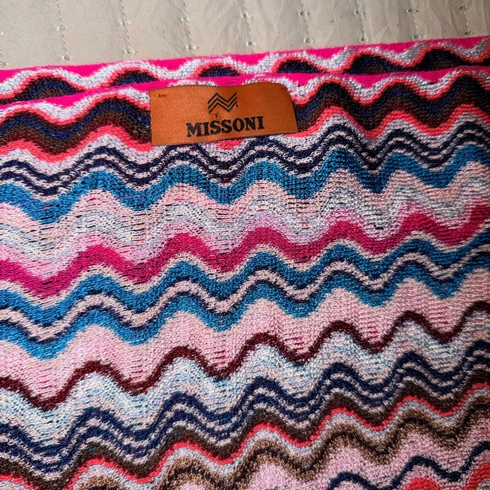 Missoni Vibrant Zigzag multicolor scarf - Picture 3 of 5